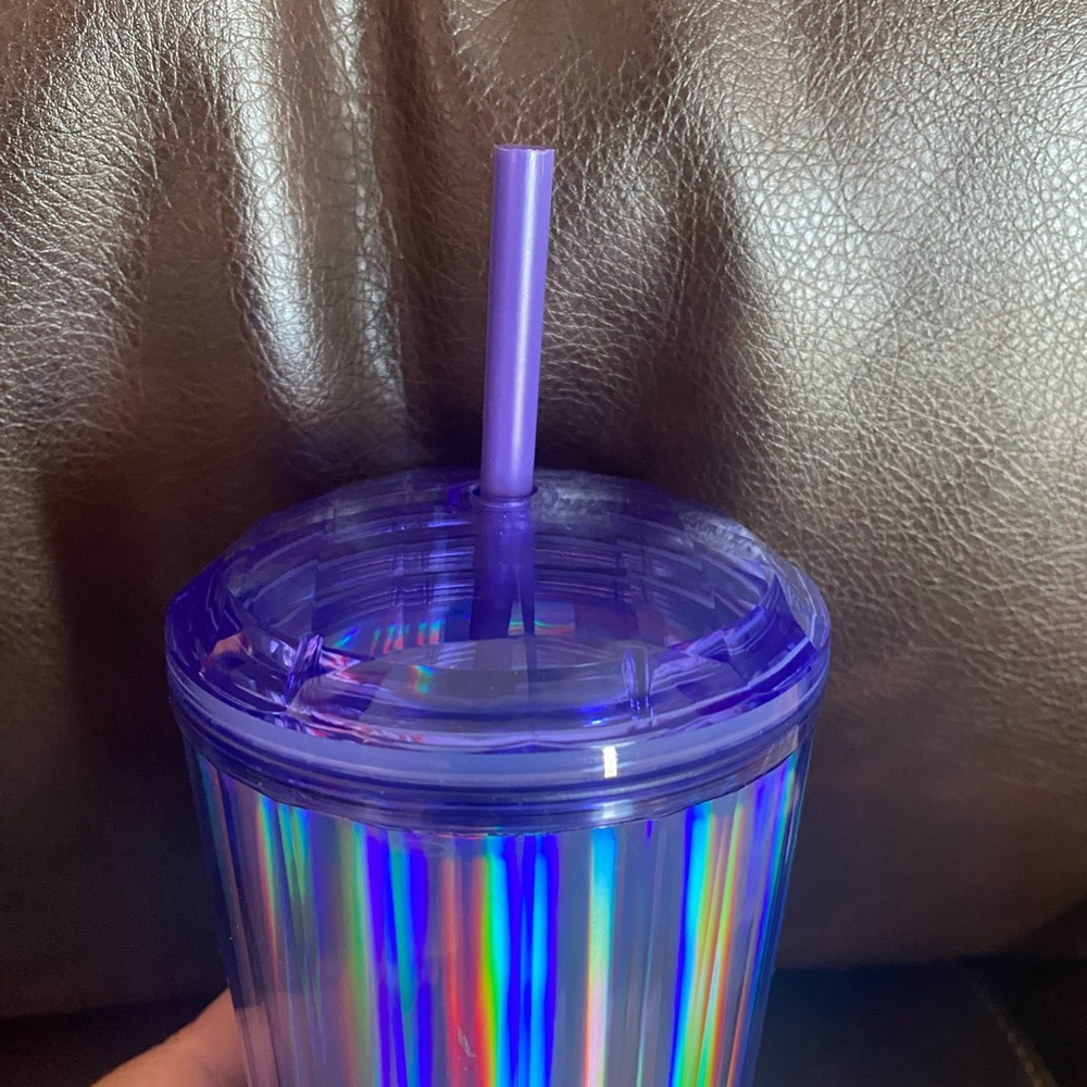 NEW Starbucks Fall 2022 Iridescent Periwinkle Kaleidoscope Tumbler 24oz - Picture 5 of 7
